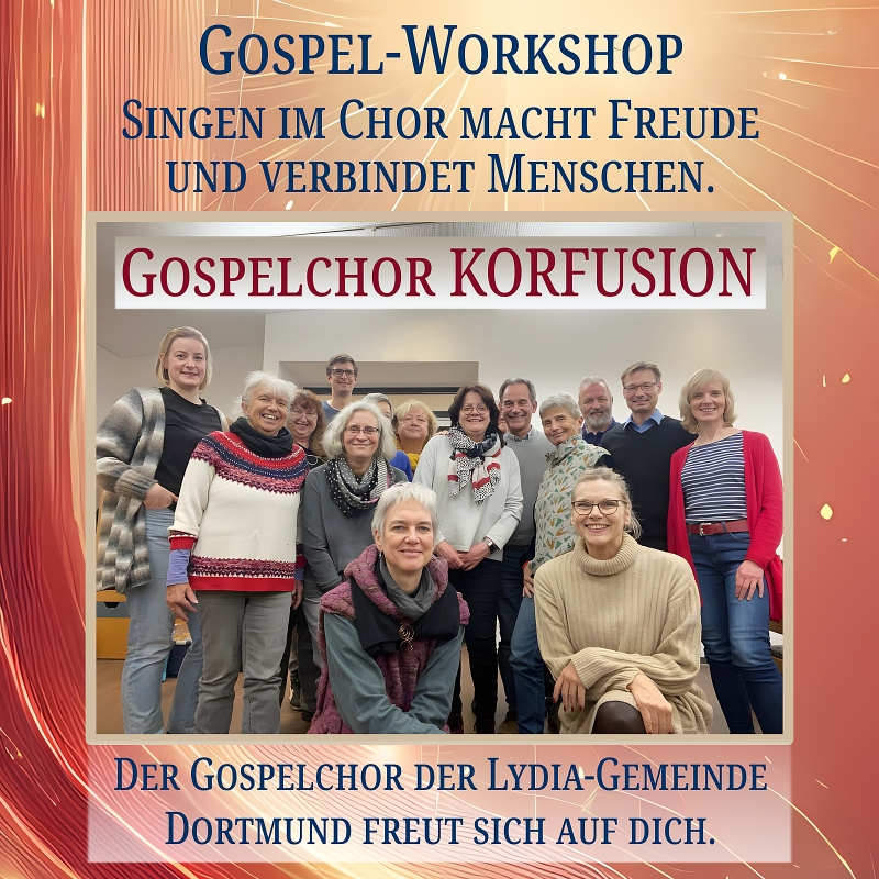 Samstag 8.2.2025 10-16 Uhr I Gospel-Workshop I Pauluskirche Pauluszentrum Dortmund